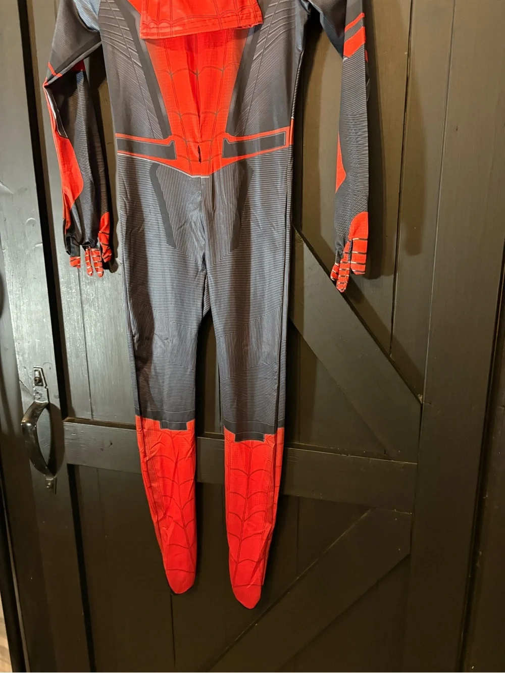 Kids Red & Black Spider Superhero Costume with Mask